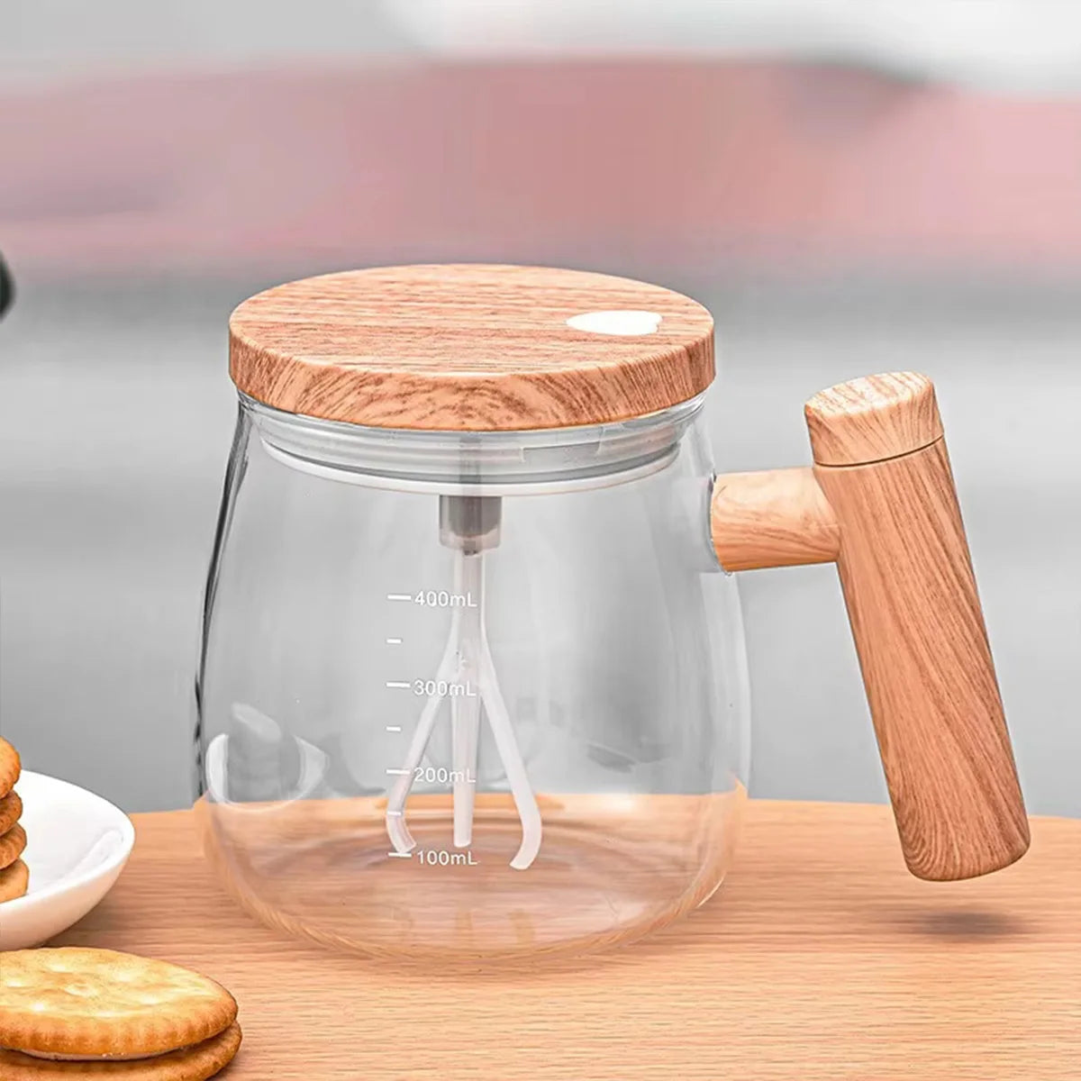 Mug Électrique Auto-Mélangeur 400ml - Café Parfait en Un Clic