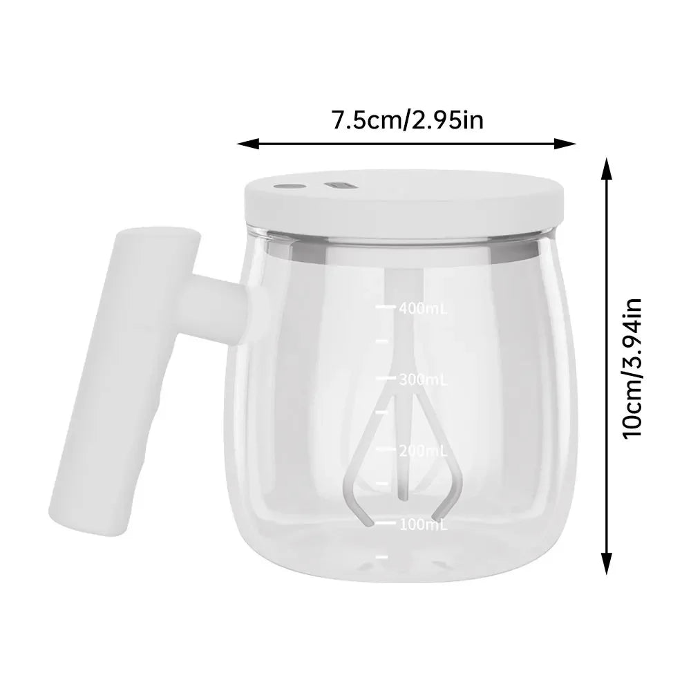 Electric Mixing Cups for Drinks Self Stirring Coffee Cup Portable Glass Mug Automatic Mix Cup for Juice Milk Milk Tea Soy Milk