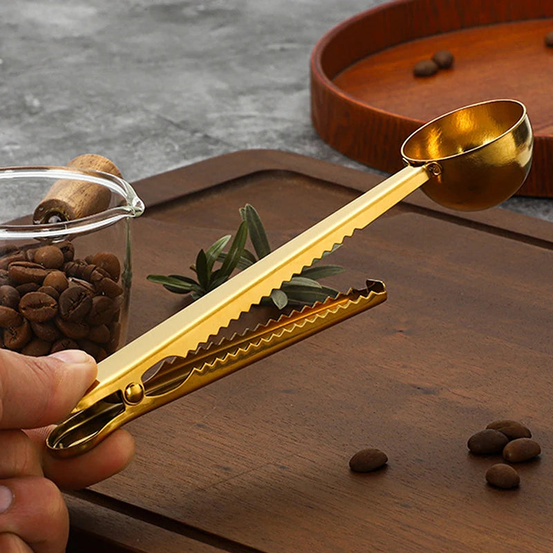 Cuillère à Café 2-en-1 Nomade - Mesure & Clip Hermétique