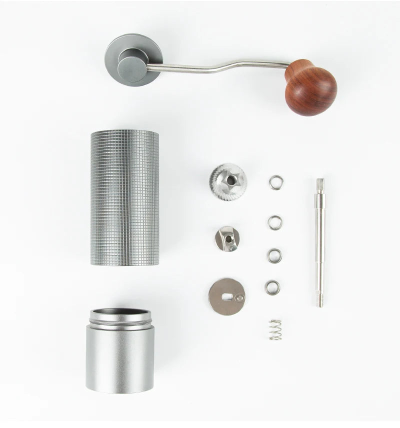 Professional Manual Coffee Grinder Upgrade All-metal Body  Anti-slip Design Portable Grinder Burr Inside