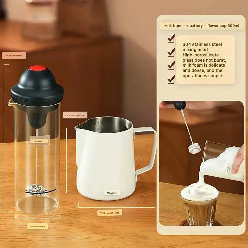 Mousseur à Lait Électrique Nomade - Mousse Parfaite Partout