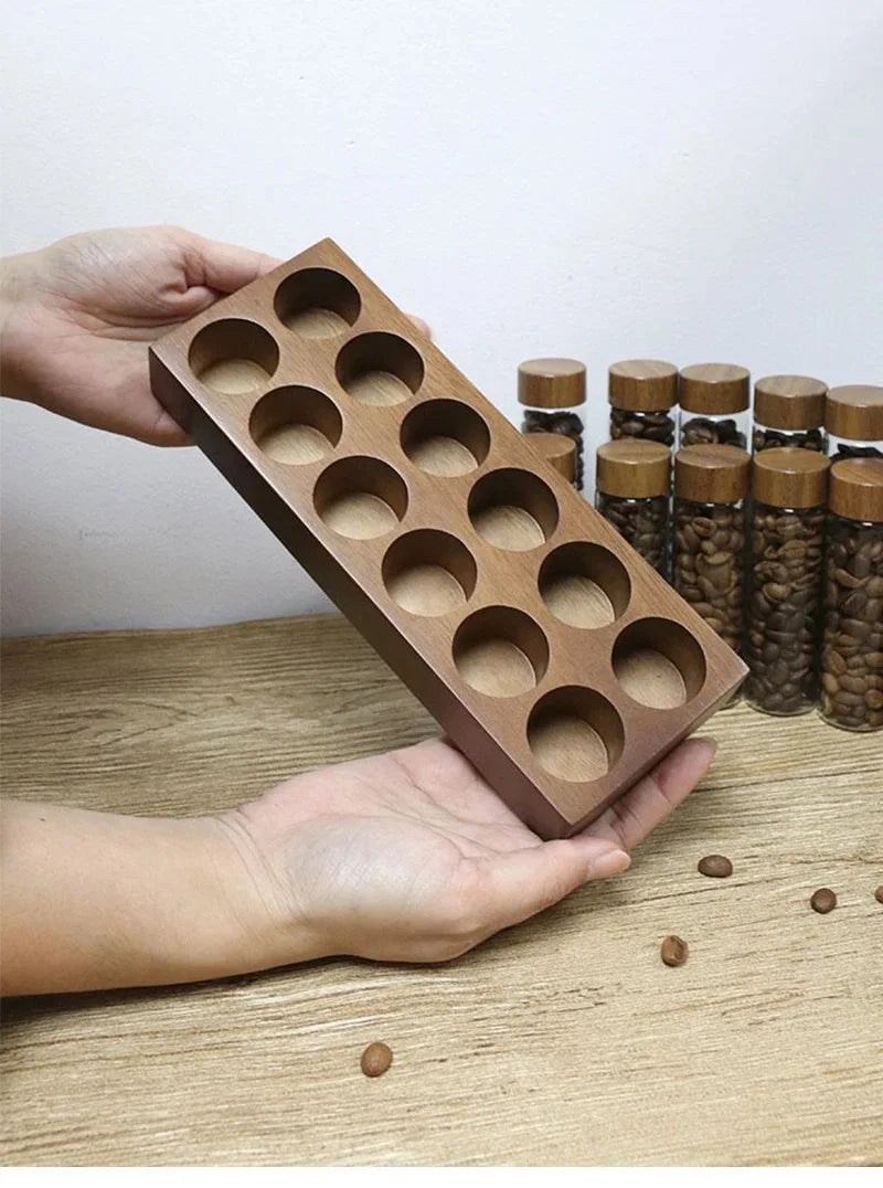 Système Stockage Café Nomade - 12 Tubes Verre Premium