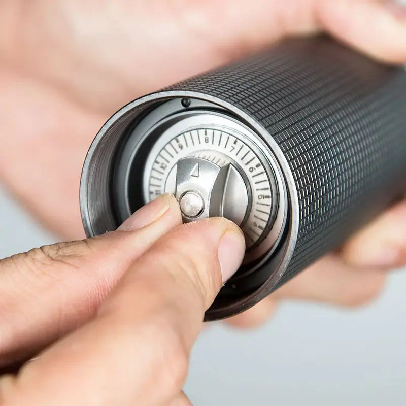 Professional Manual Coffee Grinder Upgrade All-metal Body  Anti-slip Design Portable Grinder Burr Inside