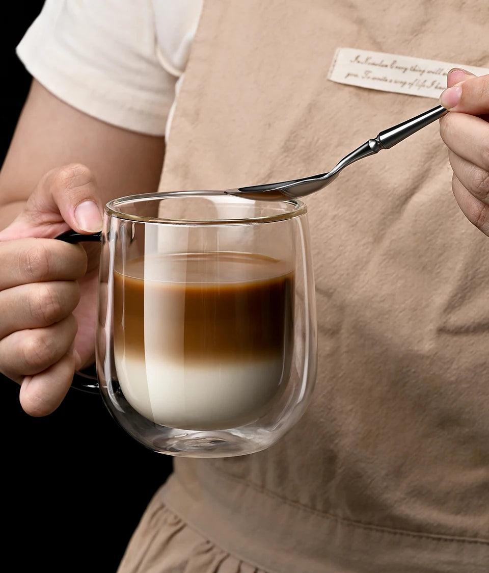 Tasse Verre Nomade Double Paroi - 350ml Borosilicate Premium