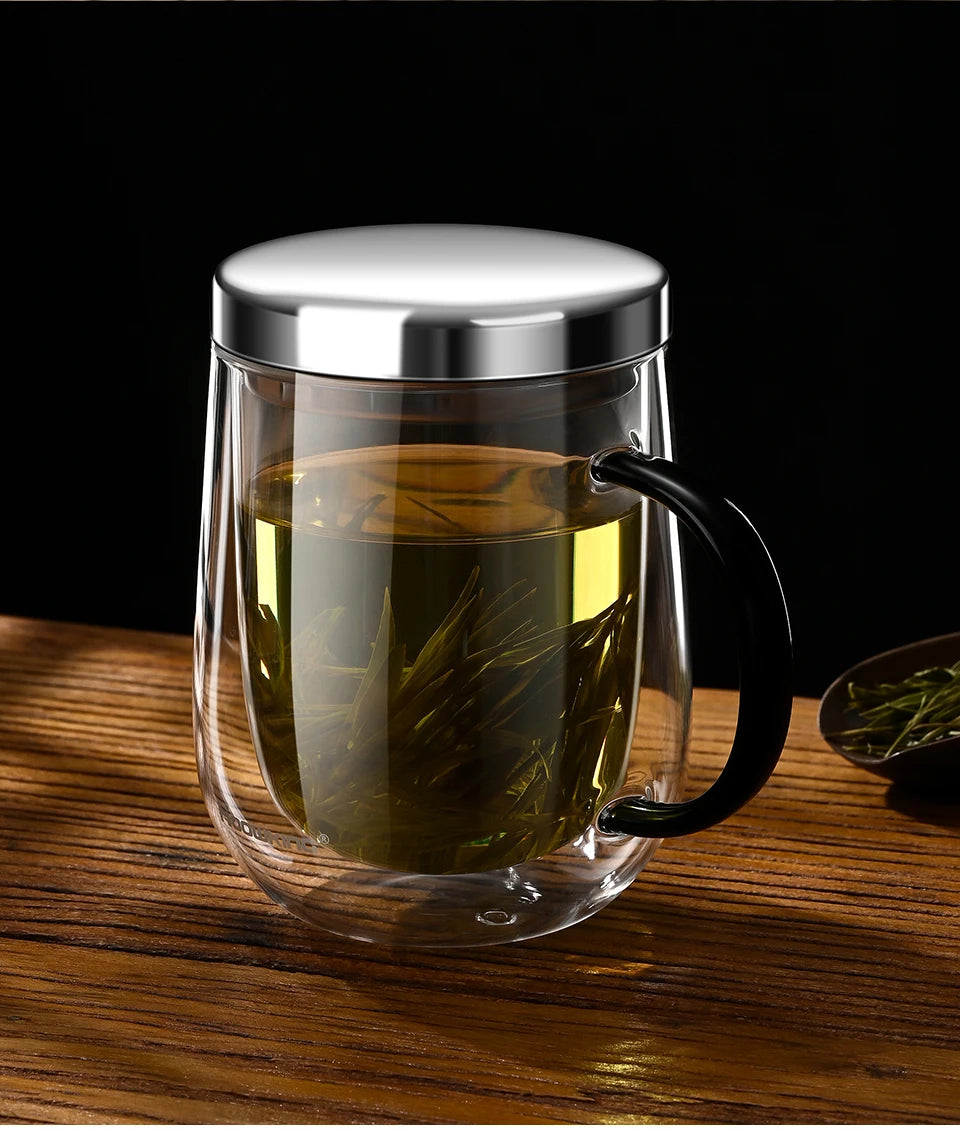 Tasse Verre Nomade Double Paroi - 350ml Borosilicate Premium