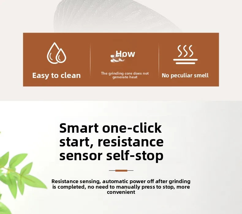 Moulin à Café Électrique Nomade - USB-C Rechargeable Silencieux