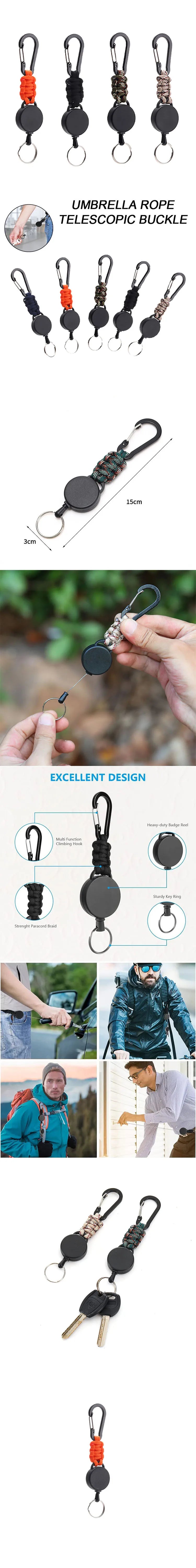 Porte-Clés Rétractable Nomade - Mousqueton Anti-Vol Premium