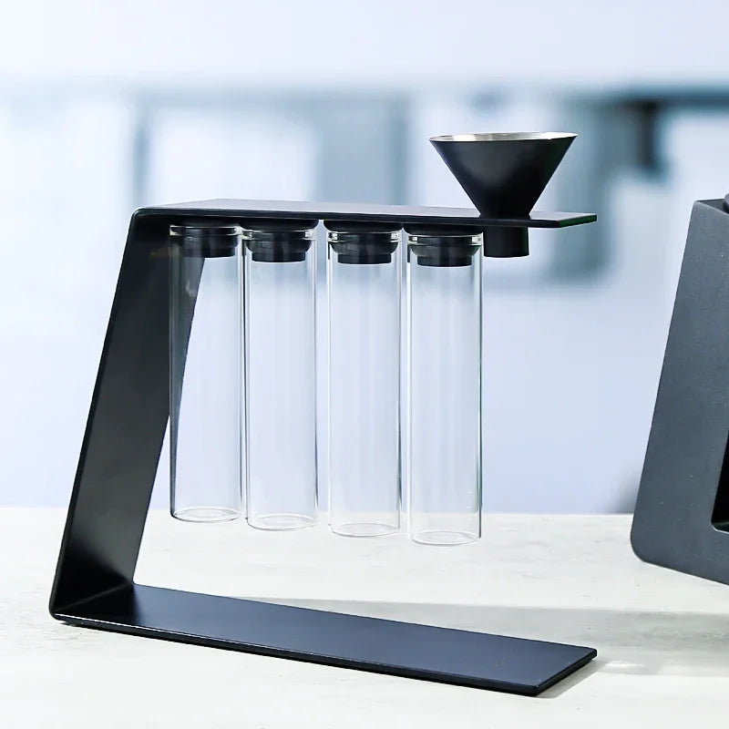 Système Stockage Magnétique Nomade - 12 Tubes Verre Café