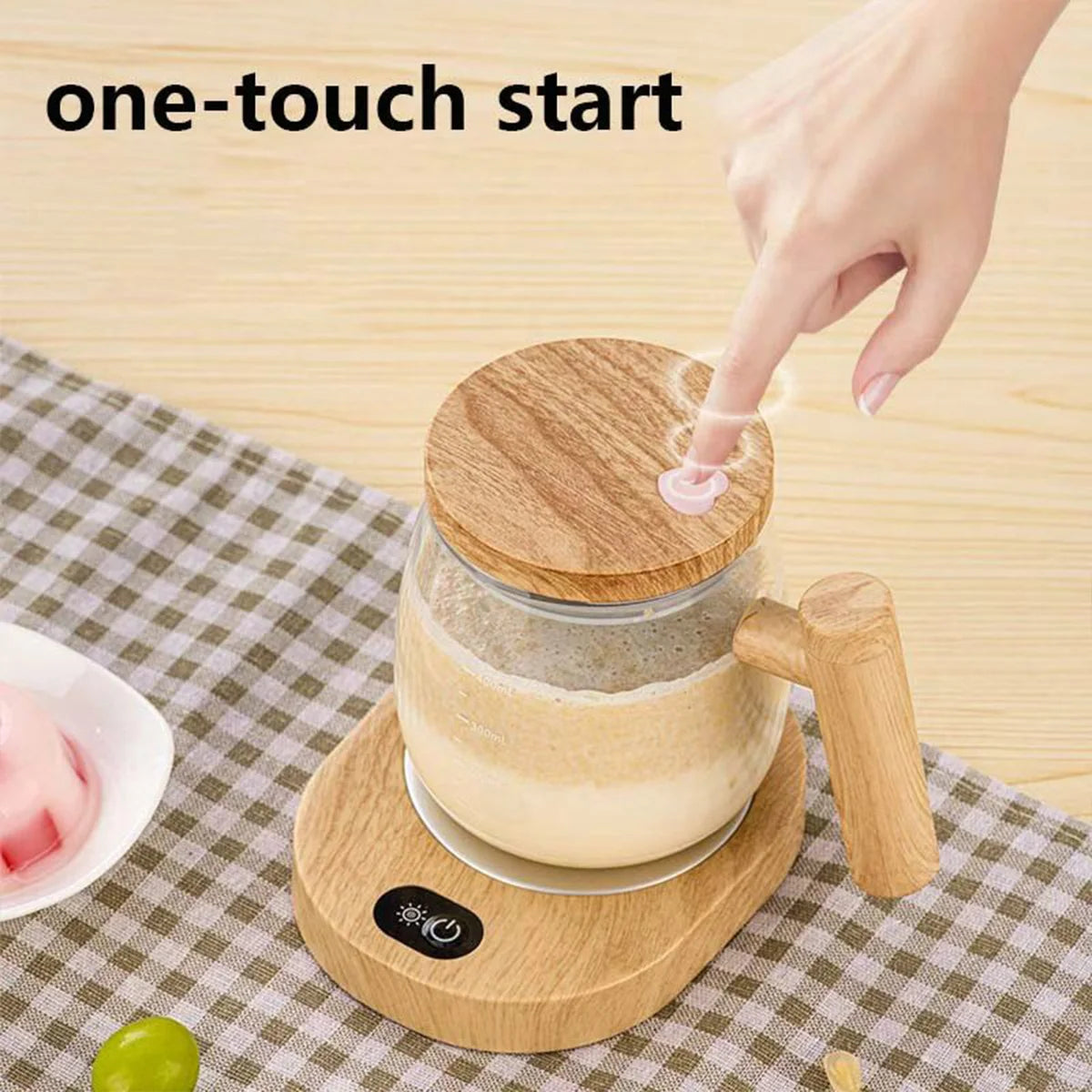 Mug Électrique Auto-Mélangeur 400ml - Café Parfait en Un Clic