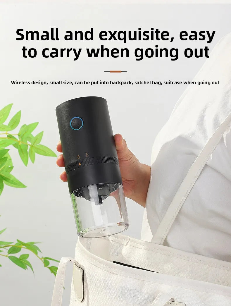 Moulin à Café Électrique Nomade - USB-C Rechargeable Silencieux