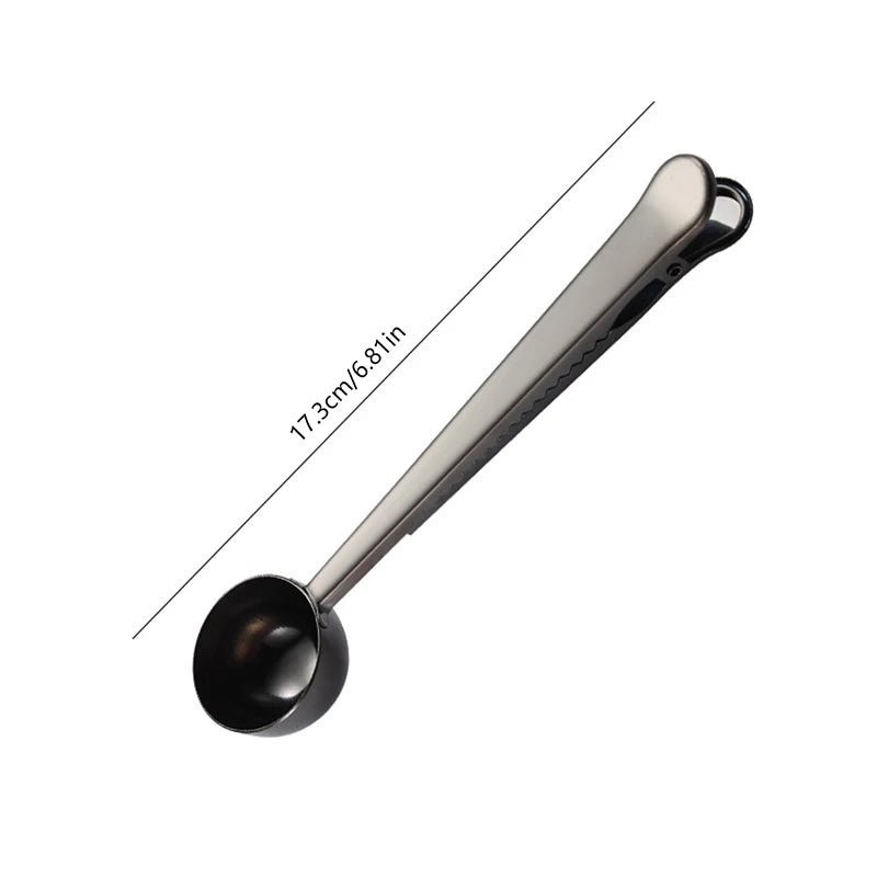 Cuillère à Café 2-en-1 Nomade - Mesure & Clip Hermétique