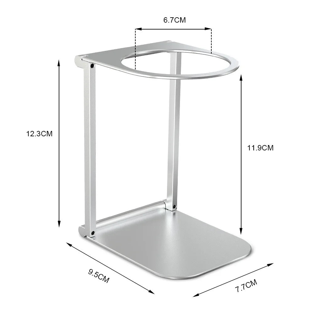 2025 Upgrade Foldable Aluminum Coffee Stand, Portable Adjustable Height Machine Holder Universal for Outdoor Camping