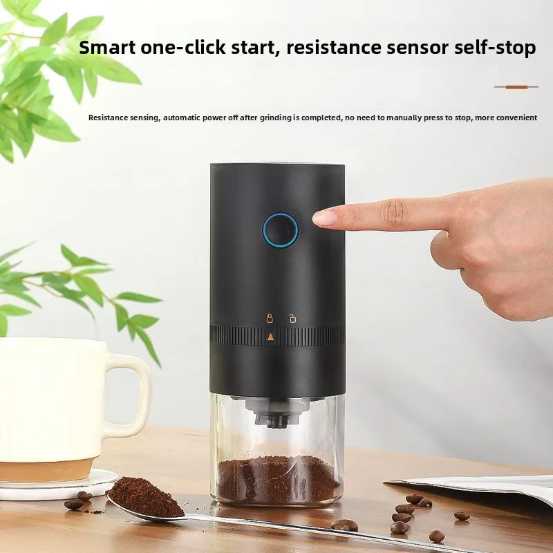 Moulin à Café Électrique Nomade - USB-C Rechargeable Silencieux