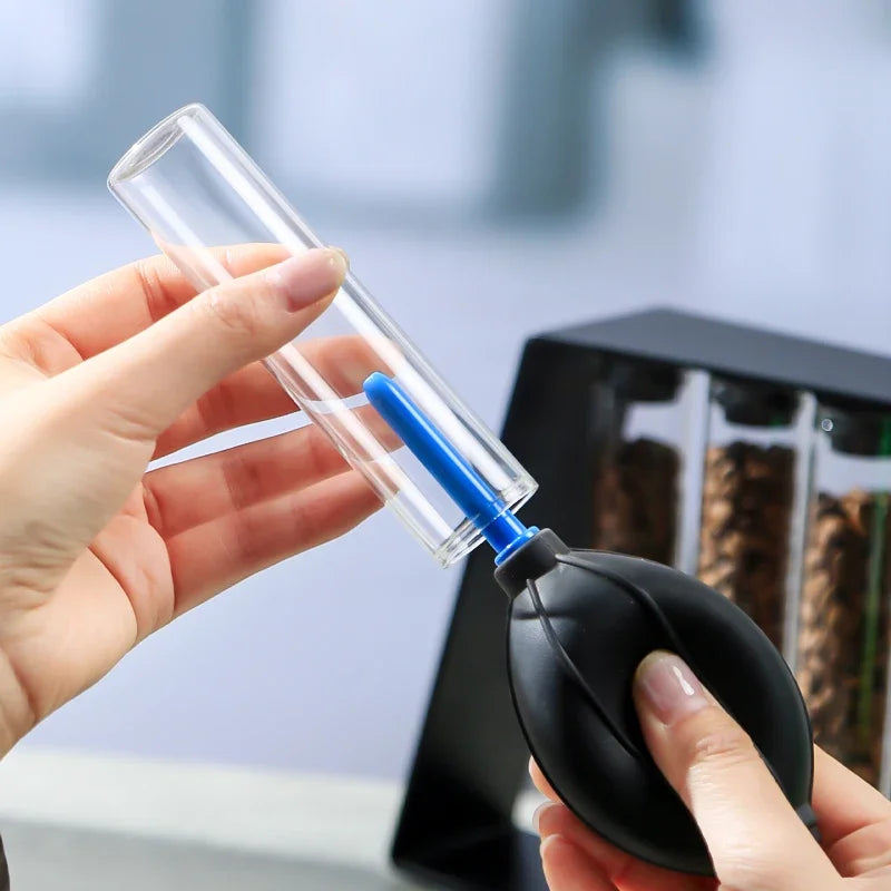 Système Stockage Magnétique Nomade - 12 Tubes Verre Café