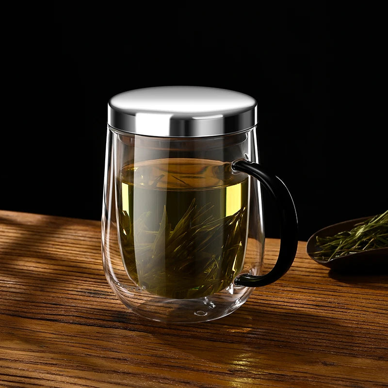 Tasse Verre Nomade Double Paroi - 350ml Borosilicate Premium