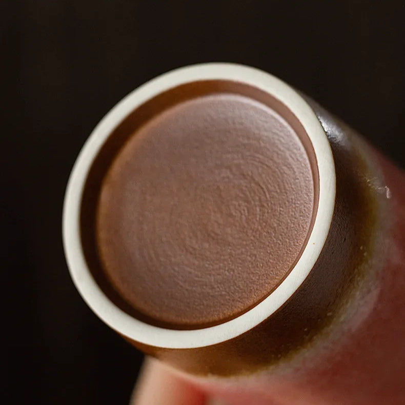 Tasse à Café Céramique Nomade - 290/350ml avec Couvercle Silicone