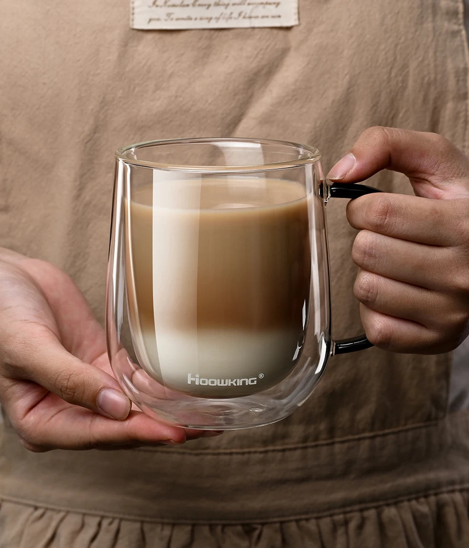 Tasse Verre Nomade Double Paroi - 350ml Borosilicate Premium