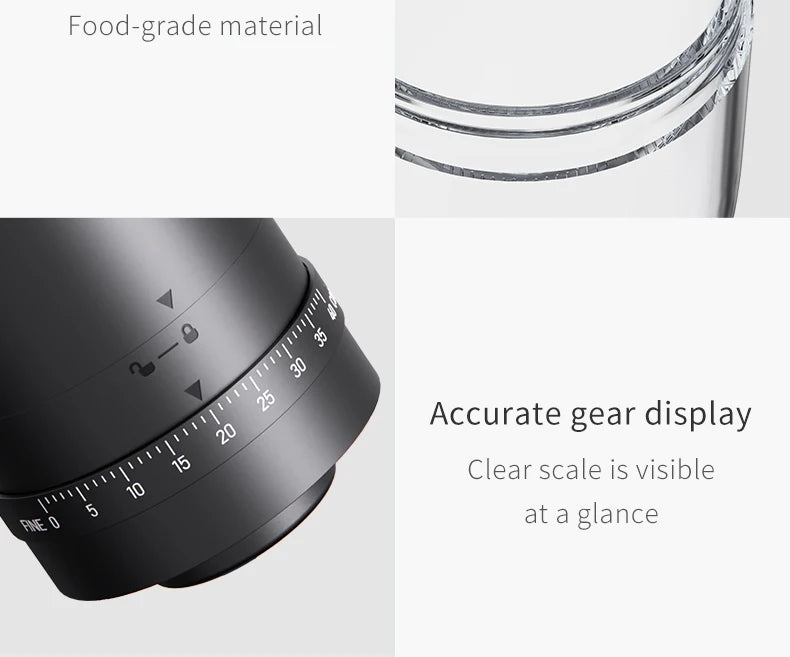 Electric coffee grinder, household small hand-cranked coffee bean grinder, portable fully automatic grinder, hand coffee grinder