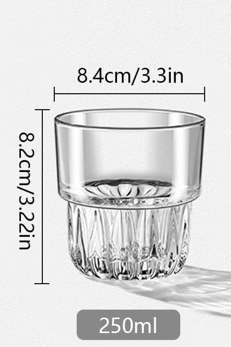 Set 2 Tasses Verre Espresso Nomade - 250ml Cappuccino