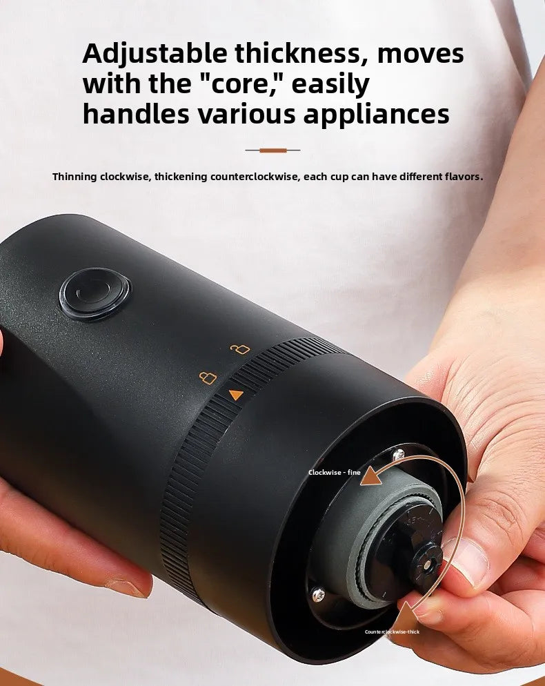 Moulin à Café Électrique Nomade - USB-C Rechargeable Silencieux