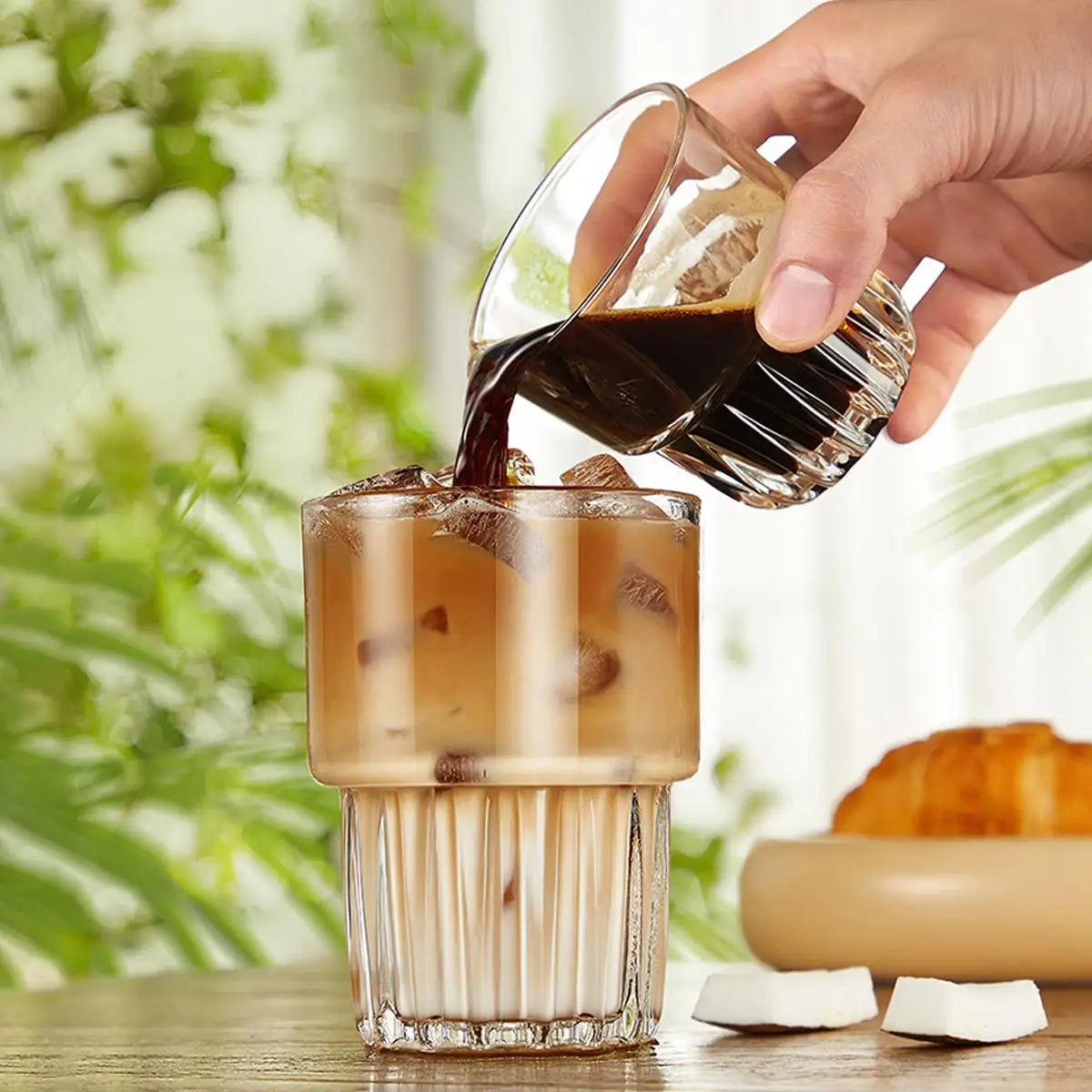 Set 2 Tasses Verre Espresso Nomade - 250ml Cappuccino