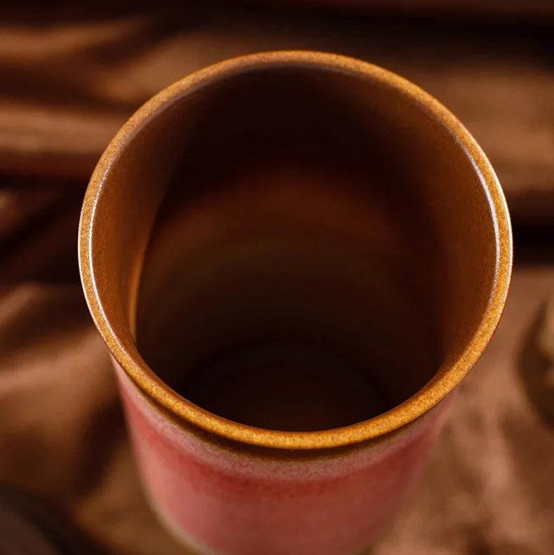 Tasse à Café Céramique Nomade - 290/350ml avec Couvercle Silicone