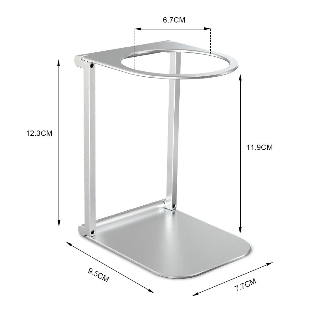 2025 Upgrade Foldable Aluminum Coffee Stand, Portable Adjustable Height Machine Holder Universal for Outdoor Camping
