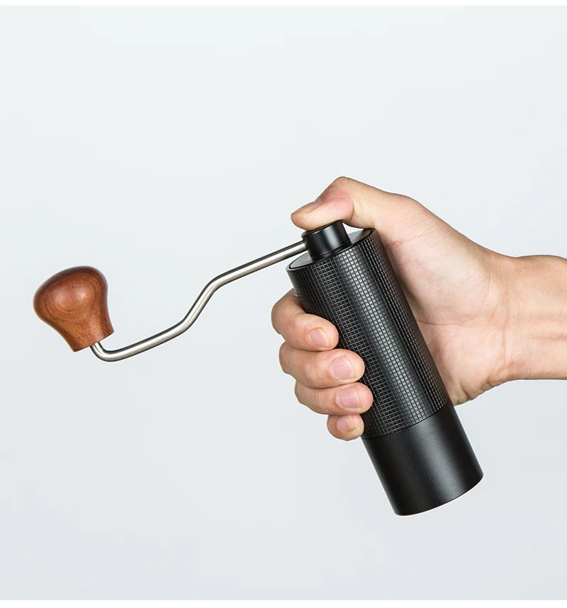 Professional Manual Coffee Grinder Upgrade All-metal Body  Anti-slip Design Portable Grinder Burr Inside