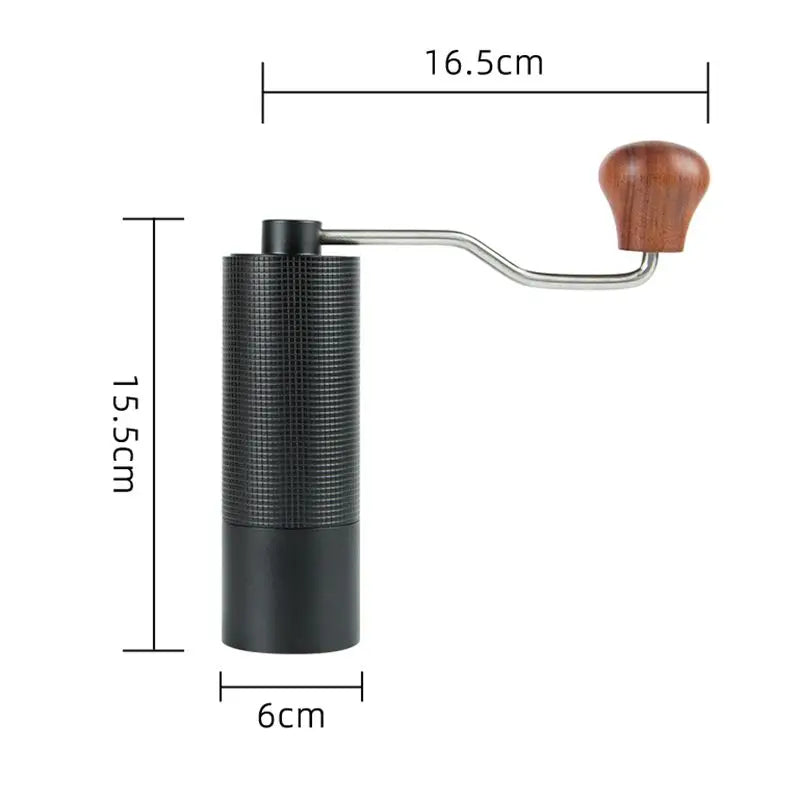 Professional Manual Coffee Grinder Upgrade All-metal Body  Anti-slip Design Portable Grinder Burr Inside